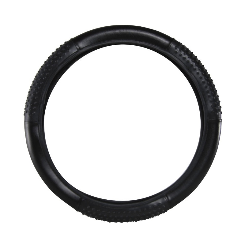 Capa de Volante Preta com Massageador 38cm Novat Capas N01PRMD