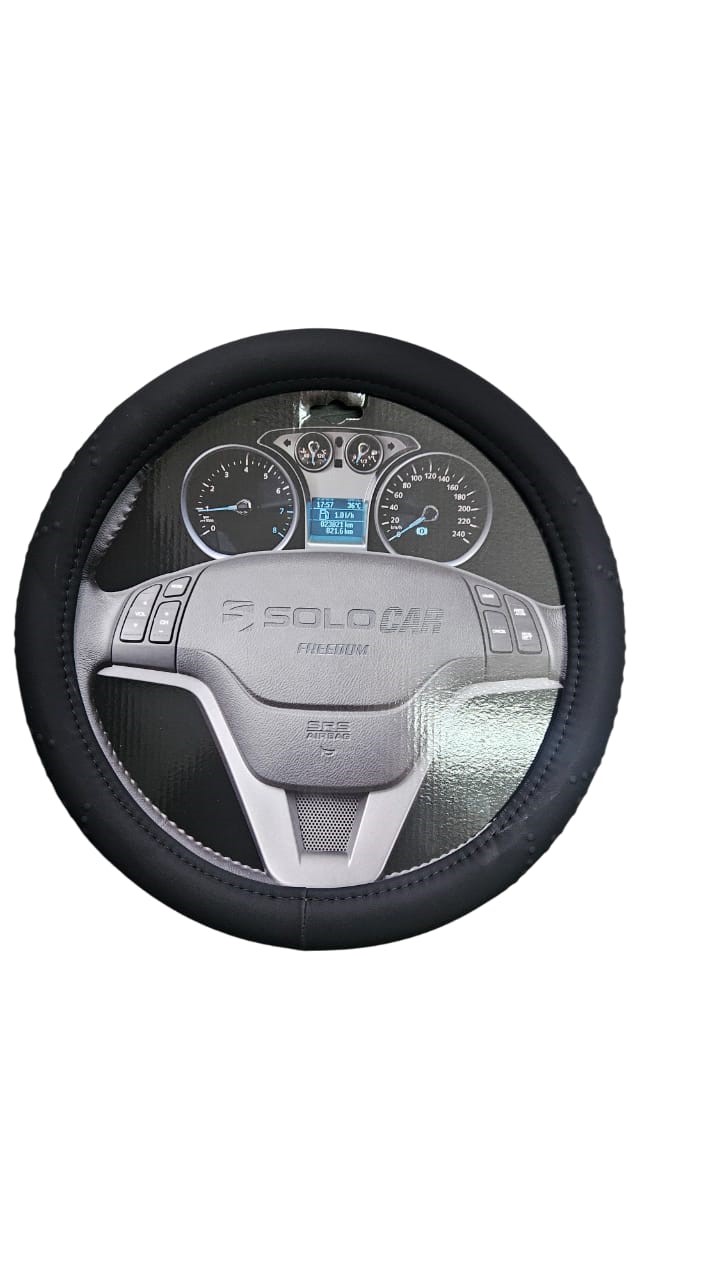 Capa de Volante Solo Freedom Preto/Azul 37/38/39cm Solocar SL084029