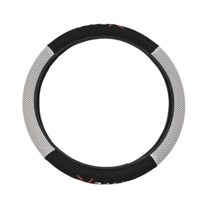 Capa de Volante Type-R Cinza/Preta 38cm Novat Capas N26PRCZT