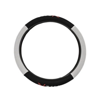 Capa de Volante Type-R Prata/Preta 38cm Novat Capas N33PRPTT