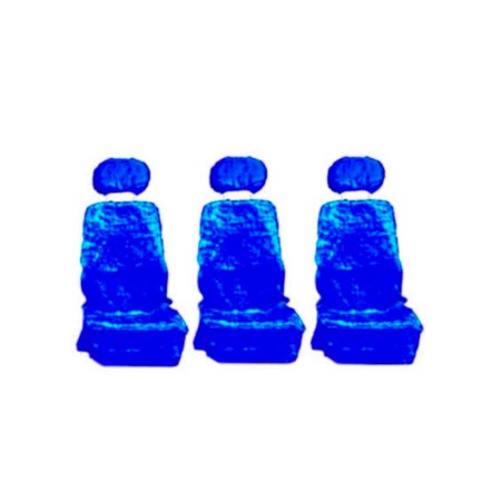 Capa para Banco Alto Pelúcia Azul 3 Bancos Rodibem 437170