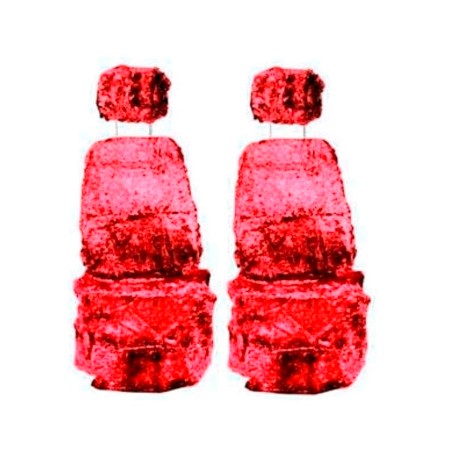 Capa para Banco Pelúcia Chinil Vermelho Delivery Rodibem 460983