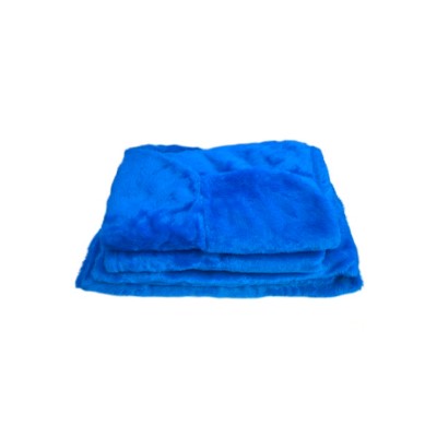 Capa para Banco Sofá Individual de Pelúcia com 2 Toquinhas Azul Rodibem 435763