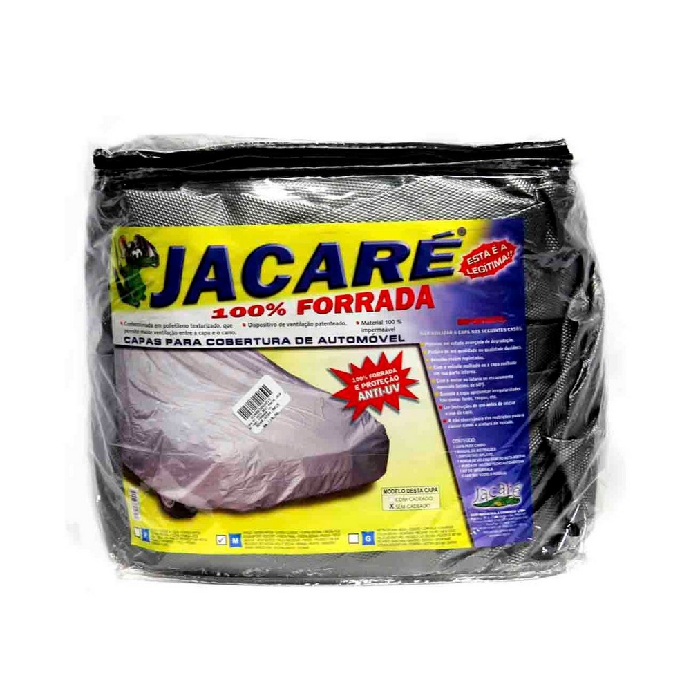 Capa para Carro (M) Prata Jacaré 100% Forrada Bezi 5