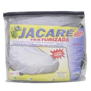 Capa para Carro (P) Prata Jacaré Standard Simples Bezi 18