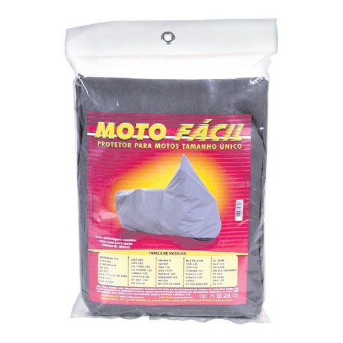 Capa para Moto (Tamanho Univesal) Prata Fácil Bezi 27