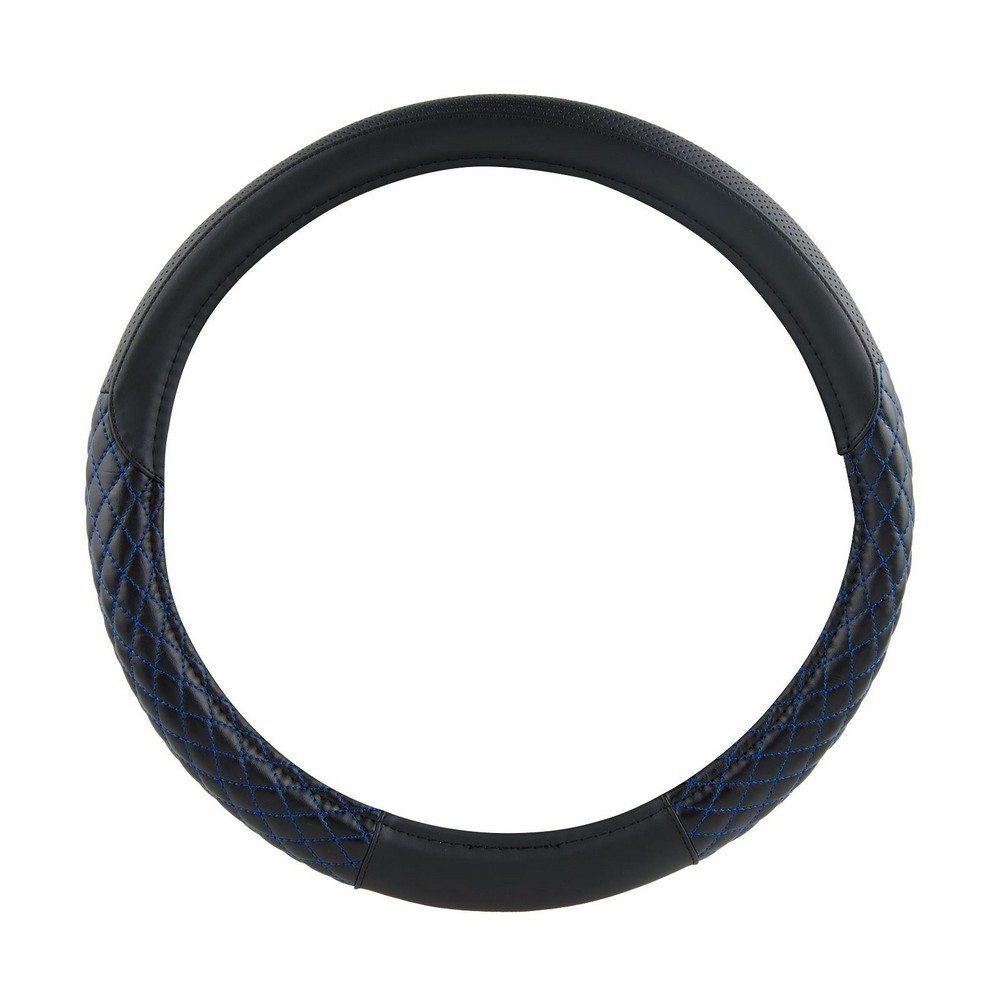 Capa para Volante Confort Preto Azul 37/38/39cm Solocar SL084014