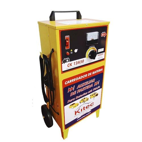 Carregador de Bateria Automotivo 110/220V Manual 50A 12V Kitec CK12A50