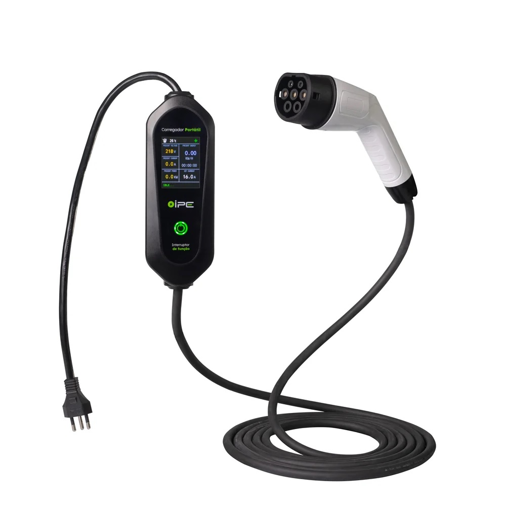 Carregador portátil para carro elétrico 3,5kw 110/240v IPE Carregadores IPEP4