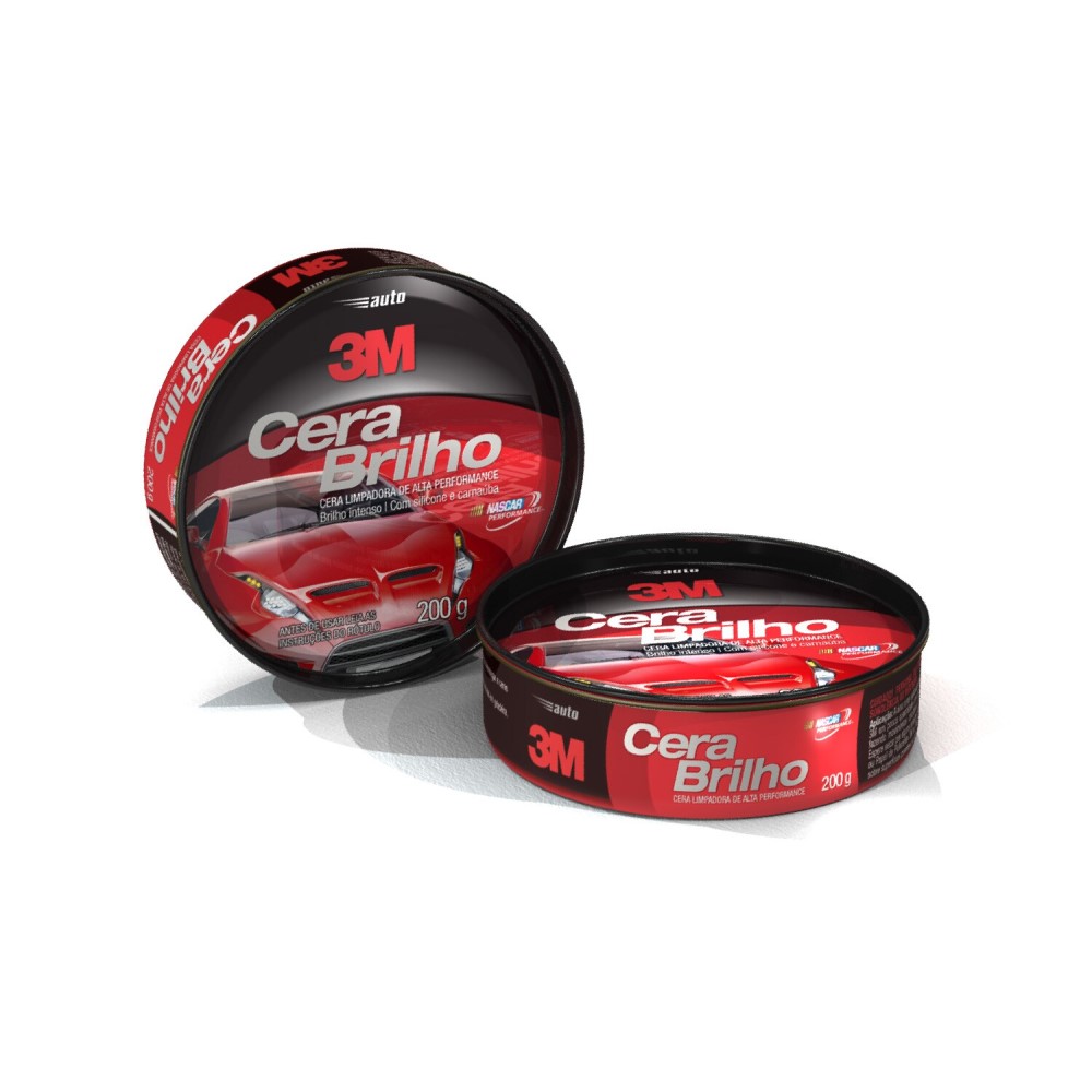Cera Automotiva em Pasta Auto Brilho 200g 3M HB004481030