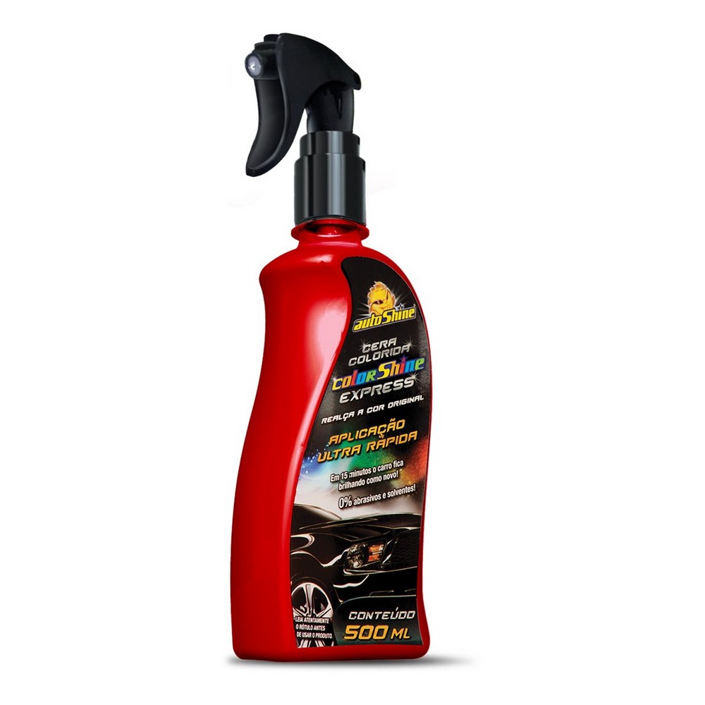 Cera ColorShine Express Vermelha 500ml Autoshine 21740