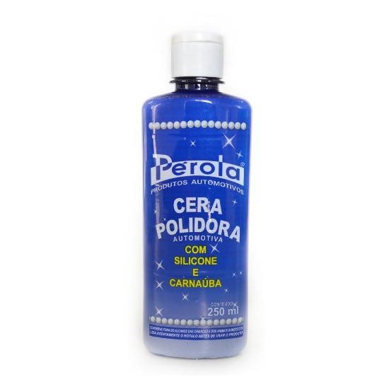 Cera Líquida Polidora com Silicone e Carnaúba 250 ml Perola 010107