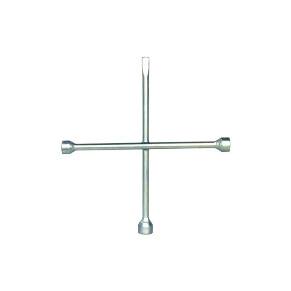 Chave de Roda Tipo Cruz com Espátula Cromada 17X19X21mm Solocar SL868005