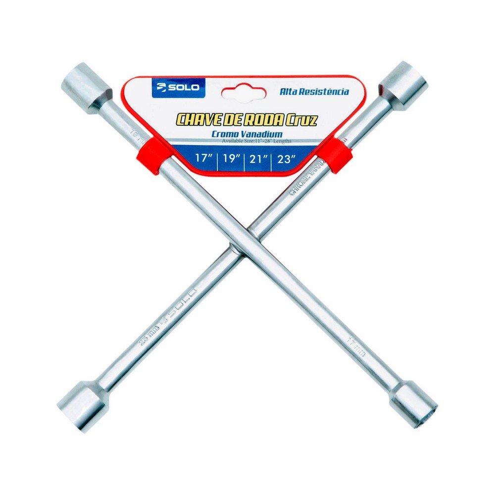 Chave de Roda Tipo Cruz Medidas 17x19 e 21x23mm Solocar SL868003