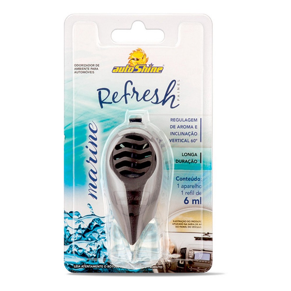 Cheirinho Aromatizante Aparelho + Refil Reflesh Citrus 6ml Autoshine 17002