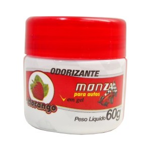 Cheirinho Aromatizante Gel Monza Aroma Morango 60g Perola 212201