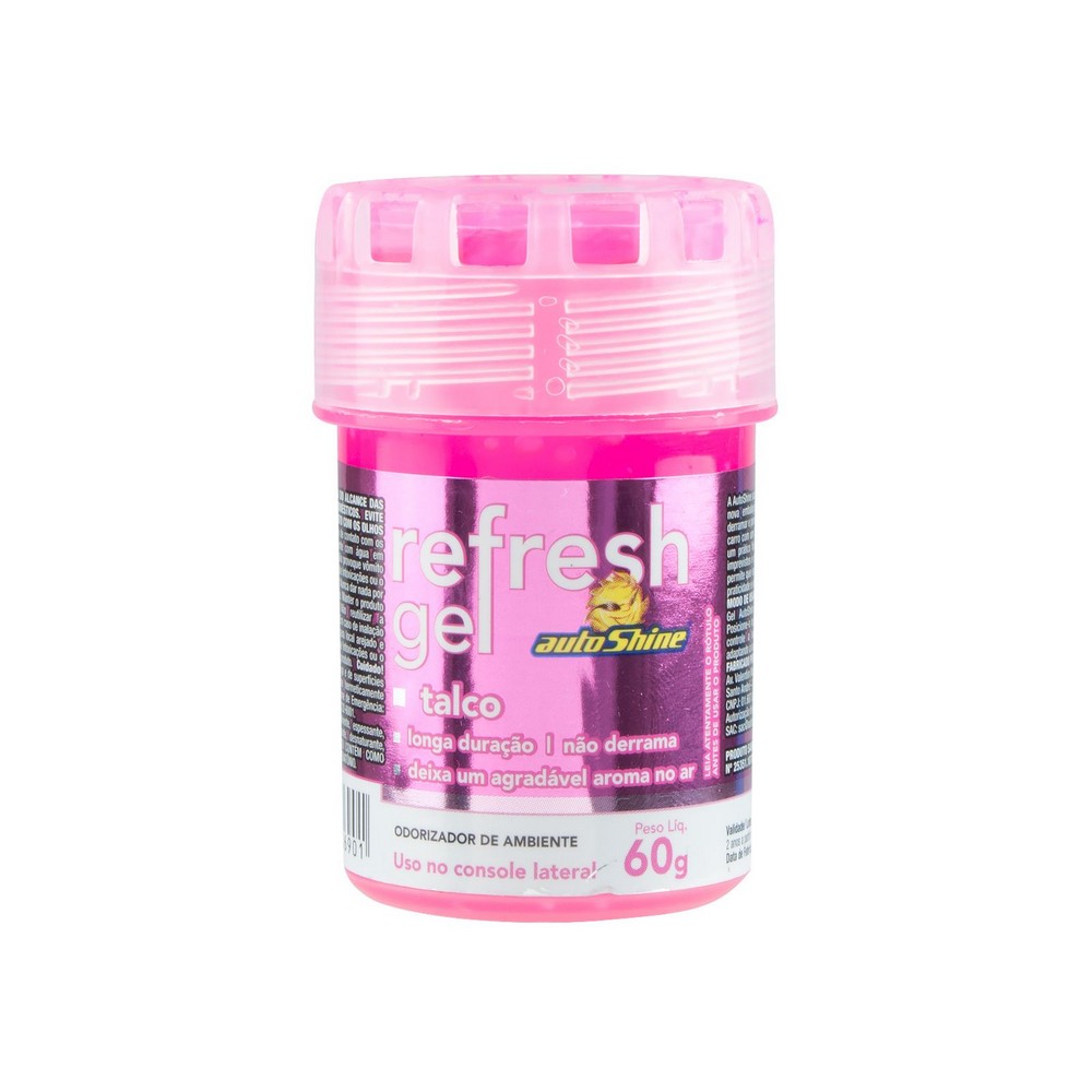 Cheirinho Aromatizante Gel Reflesh Talco 60g Autoshine AS17023