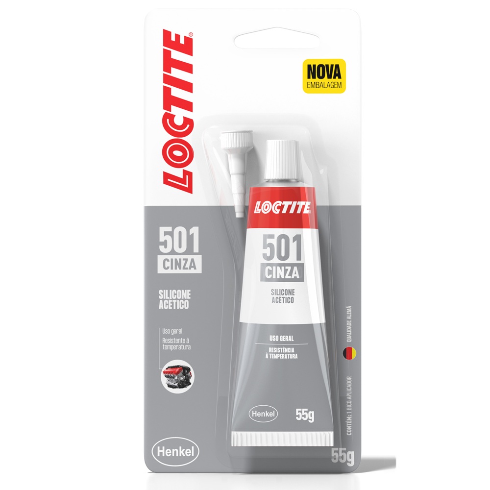 Cola de Silicone 501 Cinza de Alta Performance 55g Loctite 2937879