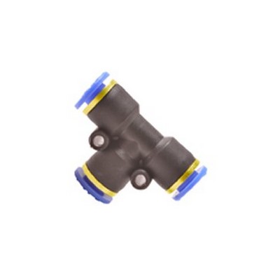 Conexão T do Engate Rápido de Plástico 6mm para Tubo Nylon Rochepecas 0009978370