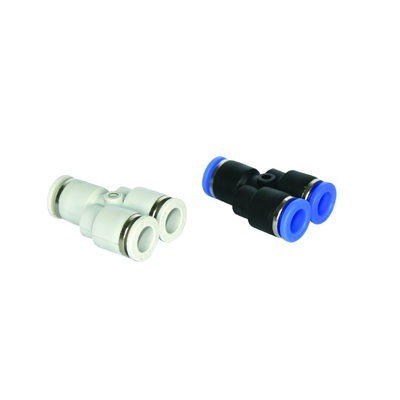 Conexão Y de Plástico do Engate Rápido 6mm para Tubo Nylon Stnc Pneumatica TPY6