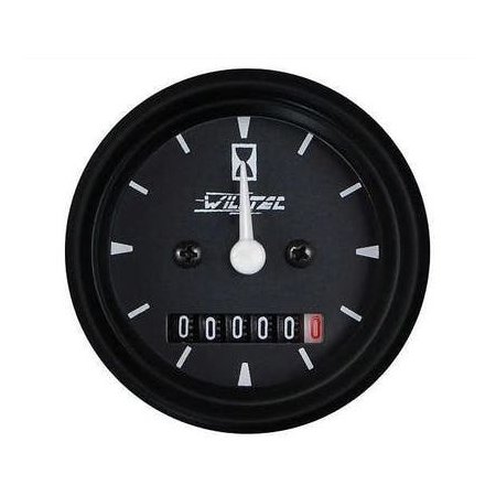 Conta-Giros Universal Horimetro 12/24V Sem Amortecedor 52mm Preto Willtec 46001P