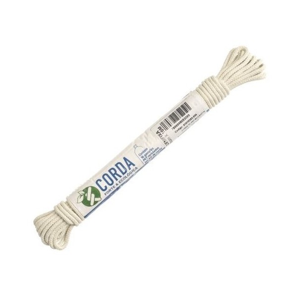 Corda em Poliester 3mmX10m Branco Bemfixa 5308