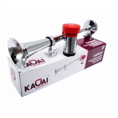 CORNETA METAL CROMADA 01 CORNETA 12V (450mm) Kauai Automotivo K10301CC