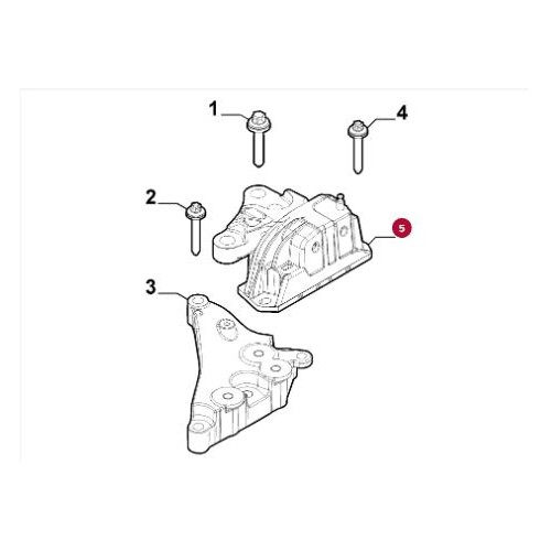 Coxim do Motor lado esquerdo V8 Automotive 82331, foto 6