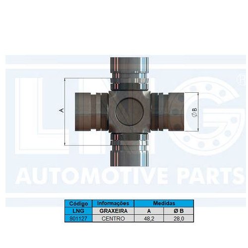 Cruzeta do Cardan LNG 801127