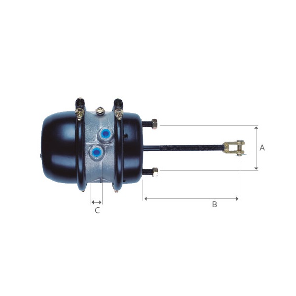 Cuíca de Freio 30x30 Haste Curta traseiro Master Sistemas FM2253276D30
