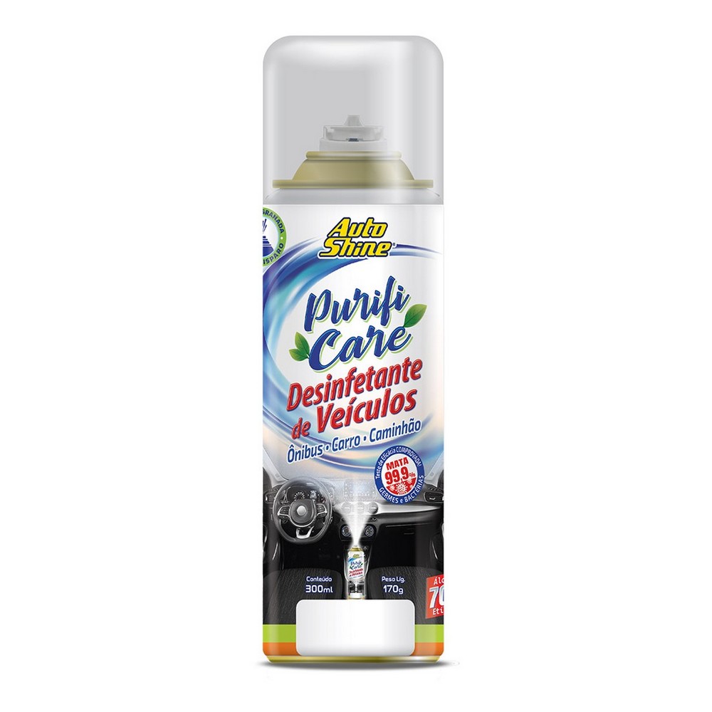 Desinfetante de Veículos em Aerosol Citrus 300ml Autoshine 19020