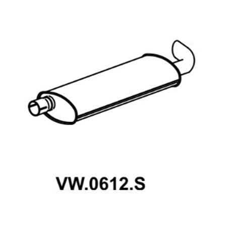 Escapamento Silencioso Mastra VW0612S