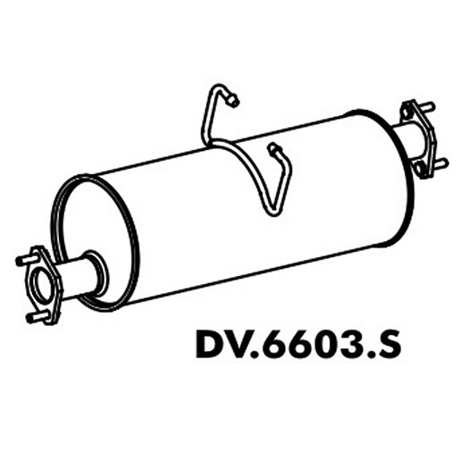 Escapamento Silencioso Intermediário Mastra DV6603S