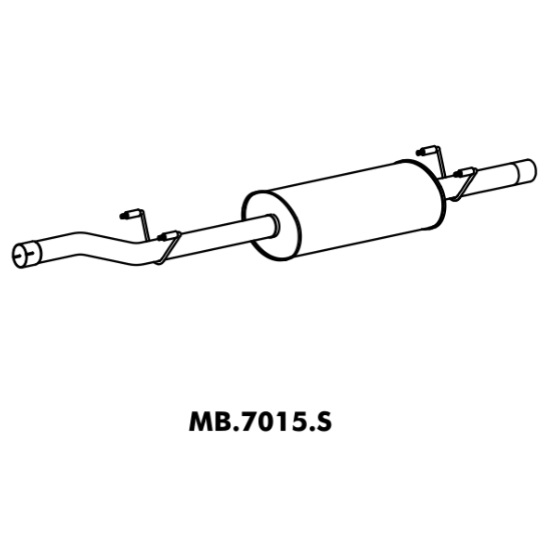 Escapamento Silencioso Intermediário Mastra MB7015S
