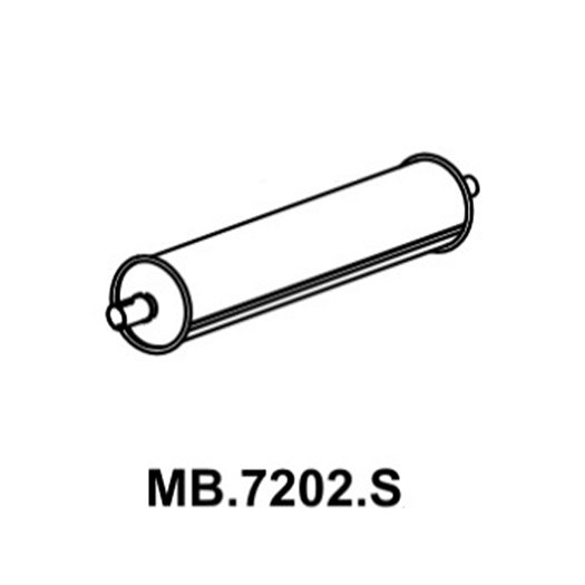 Escapamento Silencioso Mastra MB7202S