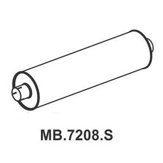 Escapamento Silencioso Mastra MB7208S