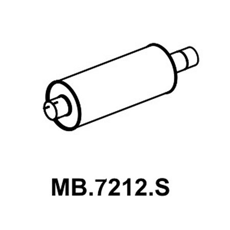 Escapamento Silencioso Mastra MB7212S