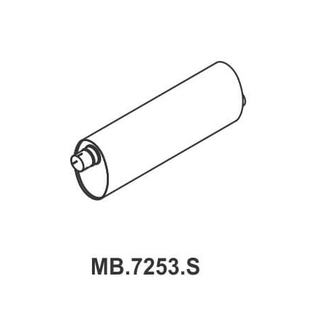 Escapamento Silencioso Mastra MB7253S