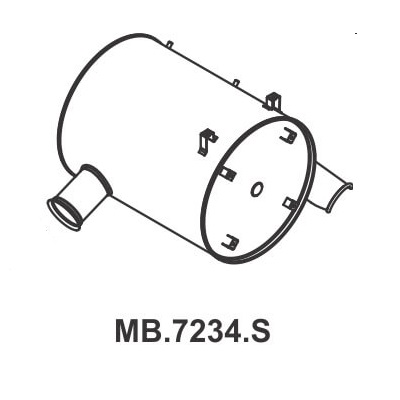 Escapamento Silencioso Mastra MB7234S