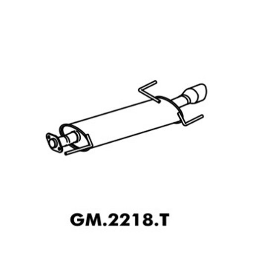 Escapamento Silencioso traseiro Mastra GM2218T