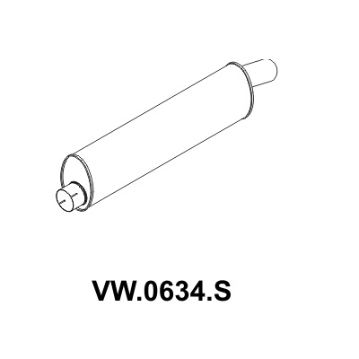 Escapamento Silencioso Mastra VW0634S