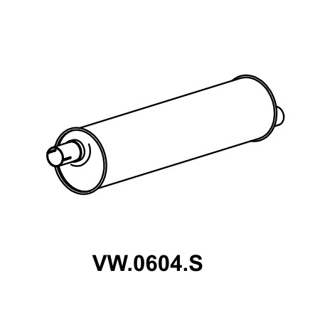 Escapamento Silencioso Mastra VW0604S