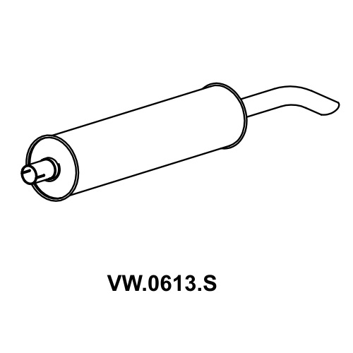 Escapamento Silencioso Mastra VW0613S