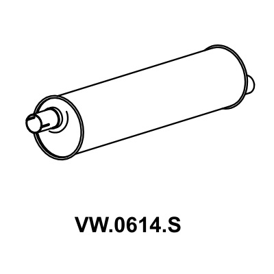 Escapamento Silencioso Mastra VW0614S
