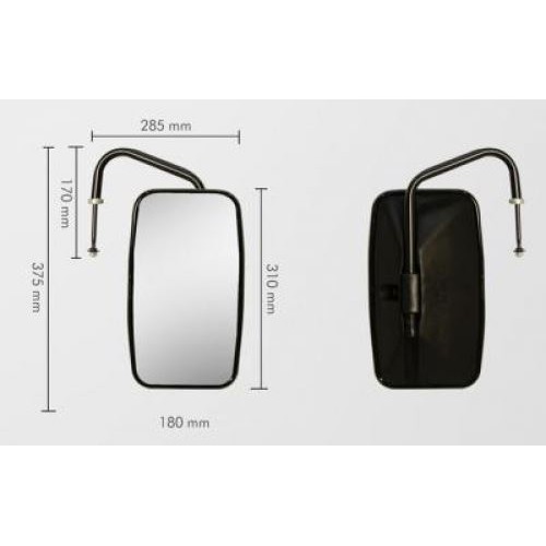 Espelho Retrovisor Externo (Par) com Braço Bepo M038C