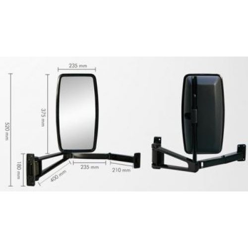 Espelho Retrovisor Externo Remoto Completo lado direito Bepo D644