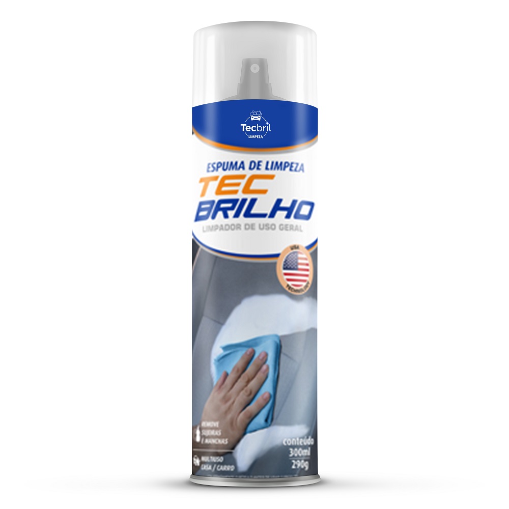 Espuma de Limpeza Aerosol Tec Brilho 300ml Tecbril 5920165