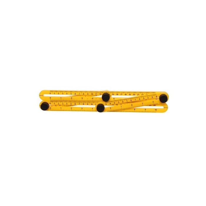 Esquadro articulado 4 reguas (plastico) Etilux 641