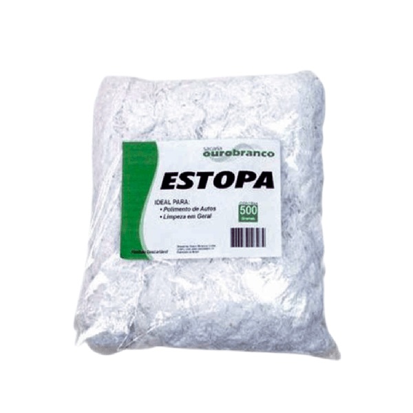 Estopa para Polir 400g Ouro Branco 1504