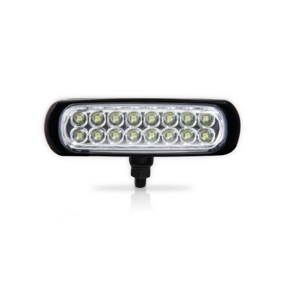 Farol Auxiliar Corpo Slim 16 Leds Preto 12/24V Branco Autopoli AP930